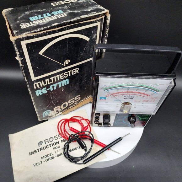 Vintage Ross RE-177M Multitester Volt-Ohm-Milliammeter Instruction Manual & Box - Picture 2 of 10
